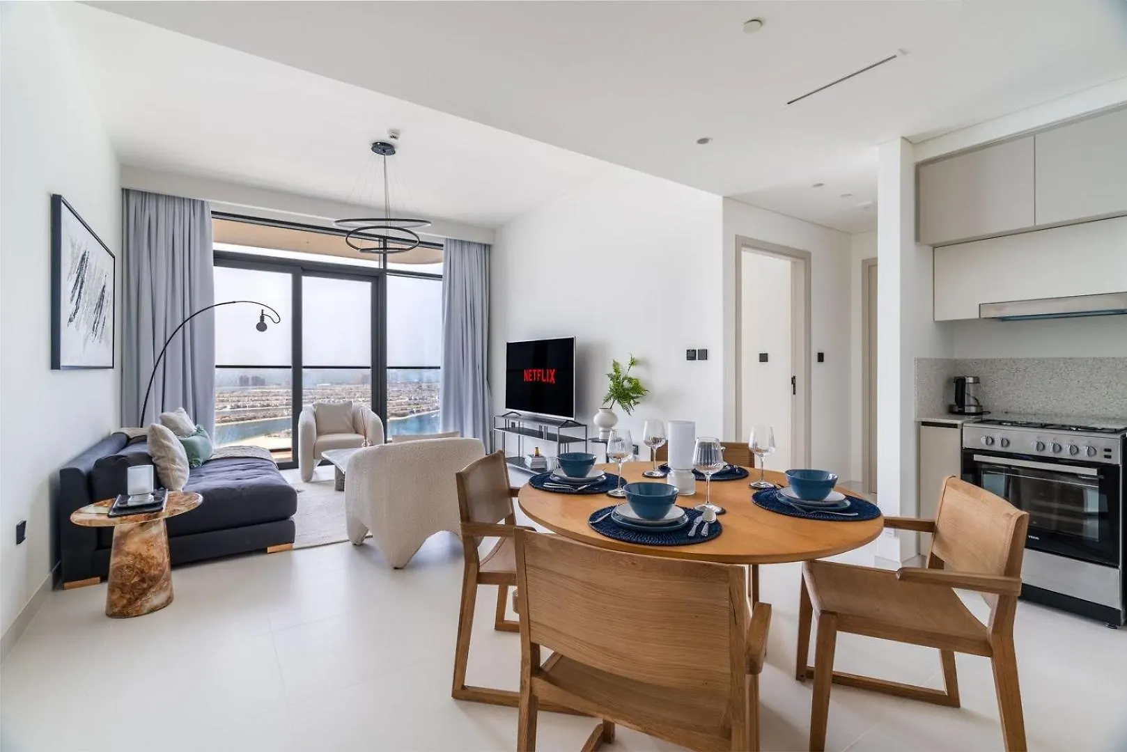 Guestready - Elegant Stay With Palm Jumeirah View Dubaï Appartement